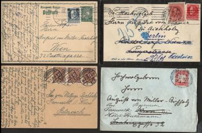 Poststück - R. Reich - Partie meist einfache Poststücke ab 1890, - Stamps