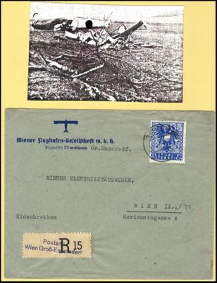 Poststück - Rares Dokumentarobjekt Flugwesen Österr. 1945 (incl. Ostmark, - Stamps