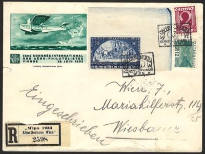 Poststück - WIPA glatt von der rechten - Stamps