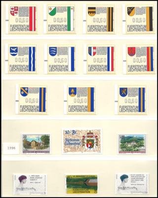 ** - FRANKATURWARE Liechtenstein - Sammlung 1996/2010, - Stamps