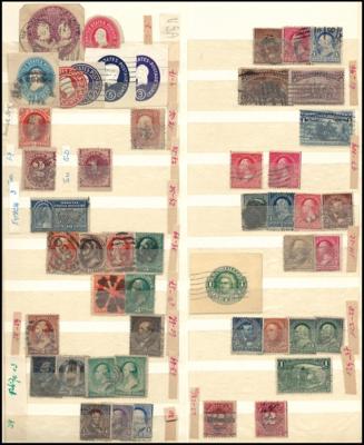 .gestempelt/Briefstück/Poststück - USA - Sammlung u. Dubl. ca. 1870/1980, - Známky