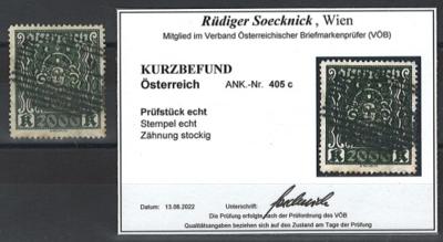 .gestempelt - Österr. Nr. 405c schön zentriert, - Briefmarken und Ansichtskarten