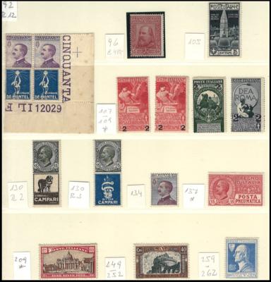 .gestempelt/*/** - Partie Italien mit Spanien, - Stamps