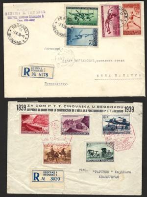 .gestempelt/*/**/Poststück - Sammlung Jugosl. ca. 1918/1975 mit Kroatien, - Briefmarken und Ansichtskarten