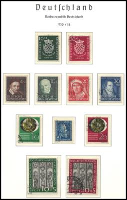 .gestempelt - Sammlung BRD ca. 1949/2007 mit etwas Nachkriegsbes., - Briefmarken und Ansichtskarten