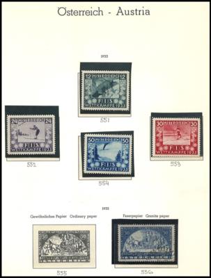 .gestempelt/*/** - Sammlung Österr. 1850/1976 u.a. mit WIPOA Fasergestempelt. FIS I, - Stamps