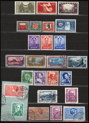 .gestempelt/*/** - Sammlung Schweiz ca. 1862/1998, - Stamps