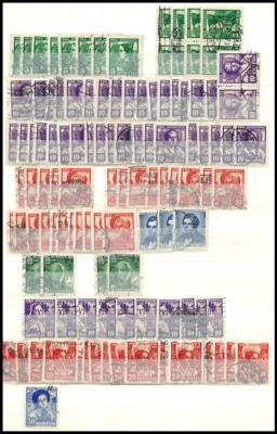 .gestempelt - Schweiz - Partie Dubl. ohne Freimarken ca. 1921/1981, - Briefmarken und Ansichtskarten