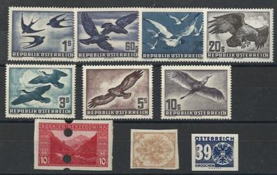 **/Poststück - Partie Österr. mit div. Ausland u.a. Flug 1950/53 **, - Briefmarken und Ansichtskarten