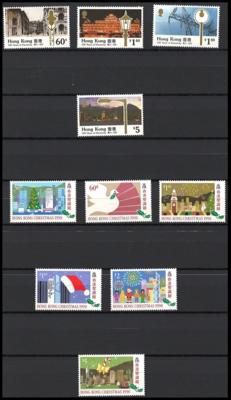 ** - Sammlung Hongkong Ausg.1990/2003 - mit div. Sätzen u. Automatenm., - Známky