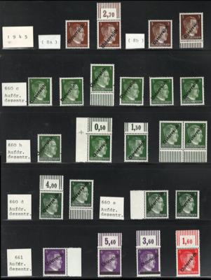 **/*/(*) - Sammlung Österr. 1945/1964 u.a. mit Gitter, - Stamps