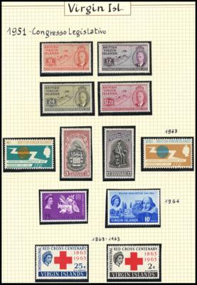 */** - Saubere Sammlung Virgin-Islands 1951/1981, - Stamps