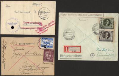 Poststück/Briefstück - Partie D. Feld- und etwas POW Post WK II u.a. Polizei - Einheiten aus Lees (Krain), - Stamps