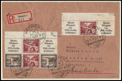 Poststück/Briefstück - Partie Poststücke D.Reich ca. 1936/1938 mit Rekopost, - Francobolli