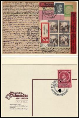 Poststück/Briefstück - Partie Poststücke D.Reich ca. 1943/1945, - Známky