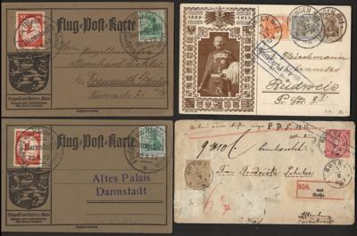 Poststück/Briefstück - Partie Poststücke D.Reich mit etwas altd. Staaten, - Briefmarken und Ansichtskarten