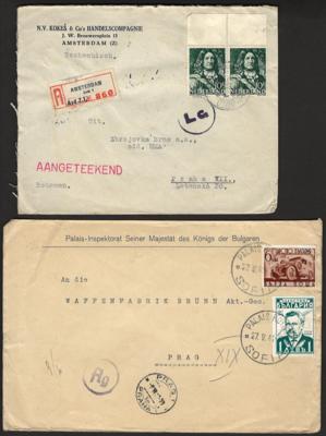 Poststück/Briefstück - Partie Poststücke D.Reich mit viel Ganzsachen - Feldpost - Zensur etc., - Briefmarken und Ansichtskarten