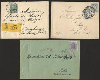 Poststück/Briefstück - Partie Poststücke Österr. Monarchie ab Ausg. 1883, - Briefmarken und Ansichtskarten