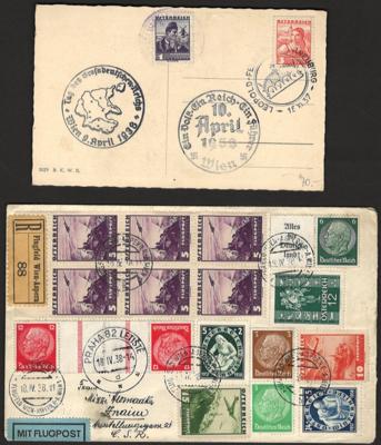 Poststück/Briefstück - Partie Poststücke "Ostmark" 1938, - Francobolli