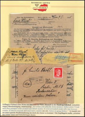 Poststück - Frankierte Ortspostkarten - Briefmarken und Ansichtskarten