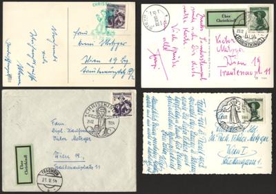 Poststück - Kl. Partie Poststücke Christkindl 1950/54, - Francobolli