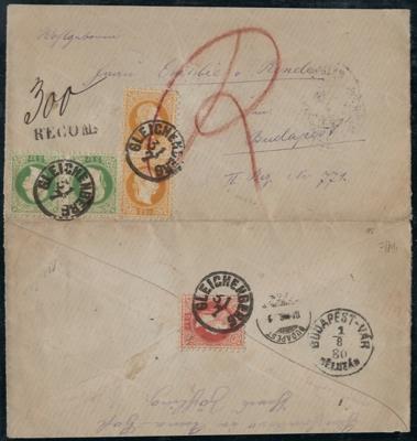 Poststück - Österr. Ausg. 1867 - Waagr. Paar - Francobolli