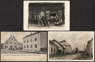 Poststück - Partie AK div. Österr. u.a. mit Panhofers Bäckerei in Langenwang - Ober Mallebern - Selzthal Rankweil etc., - Známky