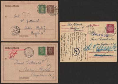 Poststück - Partie Ganzsachen D.Reich, - Briefmarken und Ansichtskarten