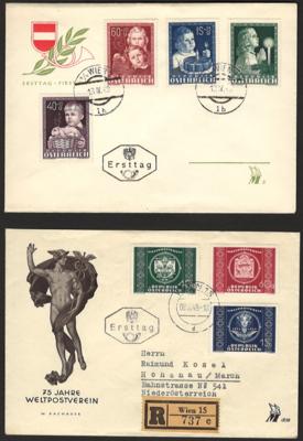 Poststück - Sammlung Ersttagsbriefe und FDCs Österr. ca. 1946/1960u.a. Kindheit - Kärnten etc., - Stamps