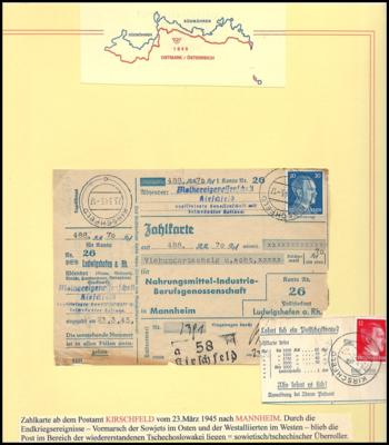 Poststück - Zahlkarte ab dem extrem - Briefmarken und Ansichtskarten