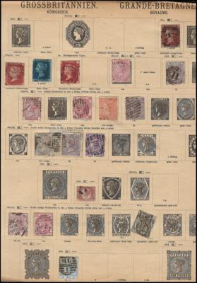 */gestempelt - Ansammlung älteres Europa - Briefmarken und Ansichtskarten