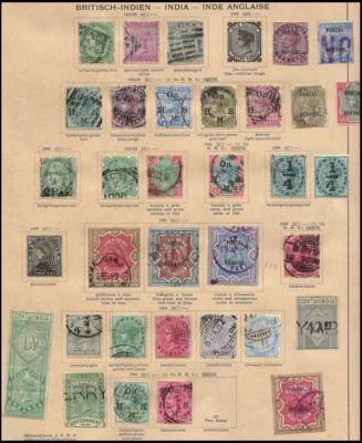 .gestempelt/* - Asien u. Australien - alte Sammlung  bis ca. 1910, - Francobolli e cartoline