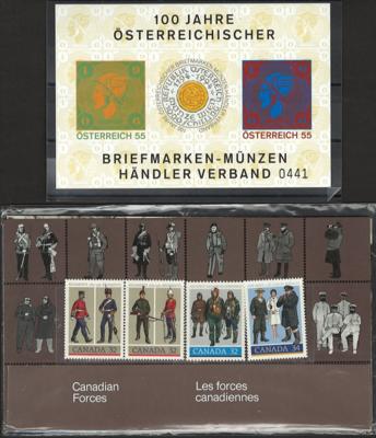 **/*/gestempelt - Bunte Mischung Österr. u. ganze - Stamps and postcards