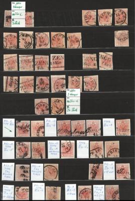 .gestempelt - Österr. Partie Dubl. d. Ausg. 1850/1867, - Stamps and postcards