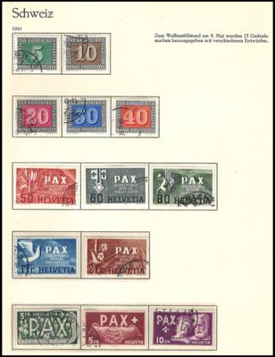 .gestempelt/Poststück - Sammlung Schweiz ca. 1854/2006, - Stamps and postcards