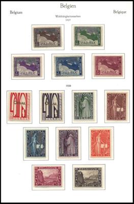 */gestempelt - Sammlung Belgien ab - Briefmarken und Ansichtskarten