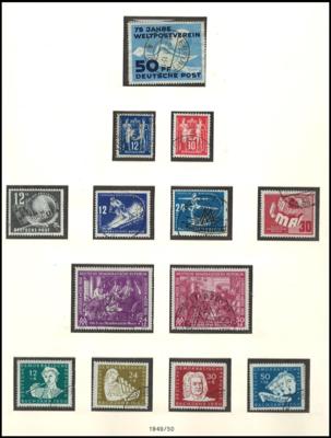 .gestempelt - Sammlung DDR 1949/1973, - Známky a pohlednice