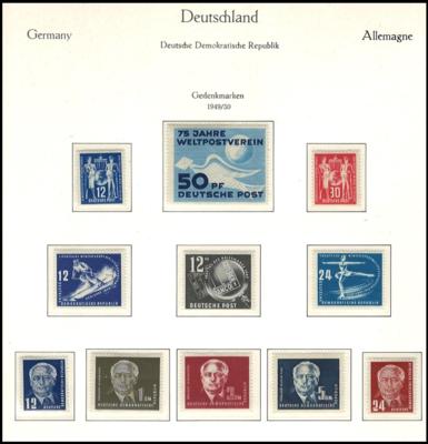 **/*/gestempelt - Sammlung DDR 1949/1990, - Stamps and postcards