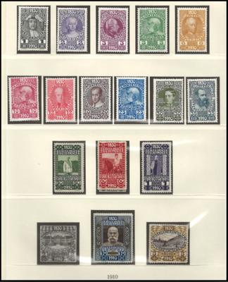 .gestempelt/*/(*) - Sammlung Österr. Monarchie u.a. mit 5K und 10K Auisg. 1910, - Stamps and postcards