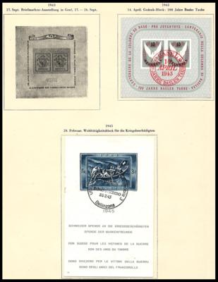 .gestempelt - Sammlung Schweiz ca. 1854/1999, - Stamps and postcards