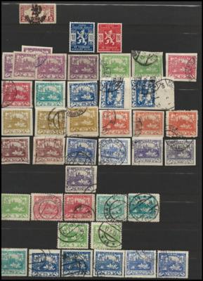 */gestempelt - Sammlung und Dubl. Tschechosl. ab 1918 etwas Slowakei etc., - Stamps and postcards