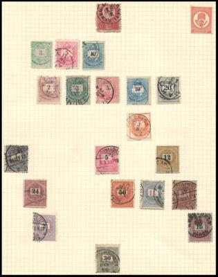 */gestempelt - Sammlung Ungarn und Osteuropa, - Briefmarken und Ansichtskarten