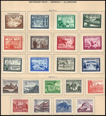 */gestempelt - Schaubeck Album aus 1944mit Europa u. Übersee, - Briefmarken und Ansichtskarten