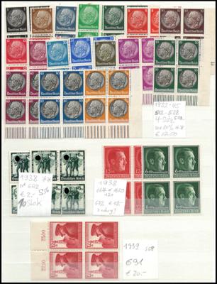 */(*) - Partie D.Reich 1938/1945, - Známky a pohlednice