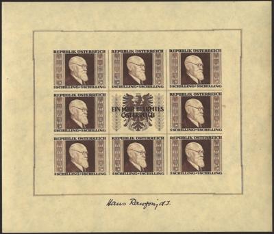 **/*/(*)/Poststück - Sammlung Österr. 1945/1965 u.a. mit RENNERBLOCK, - Známky a pohlednice