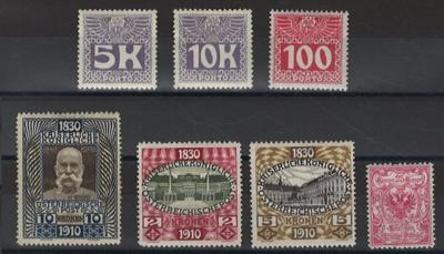 */(*) - Sammlung Österr. Monarchie ab 1867, - Briefmarken und Ansichtskarten