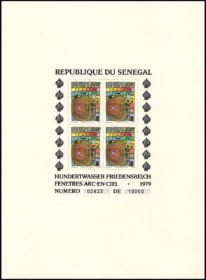 ** - Senegal Block Nr. 34/36 (HUNDERTWASSER), - Stamps and postcards