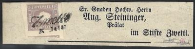 Briefstück - Österr. Nr. 17 bräunlichlila - Francobolli e cartoline