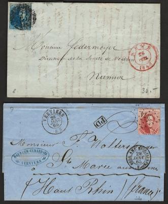Poststück/Briefstück - Partie ältere Poststücke BENMELUX - Staaten mit Ganzsachen- und Rekopost, - Stamps and postcards