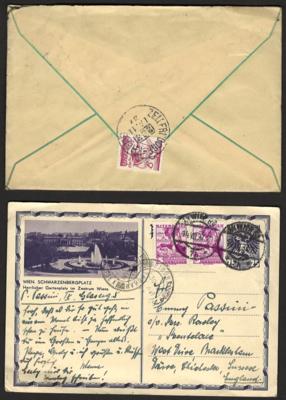 Poststück/Briefstück - Partie Poststücke Österr. Monarchie u. I. Rep., - Známky a pohlednice